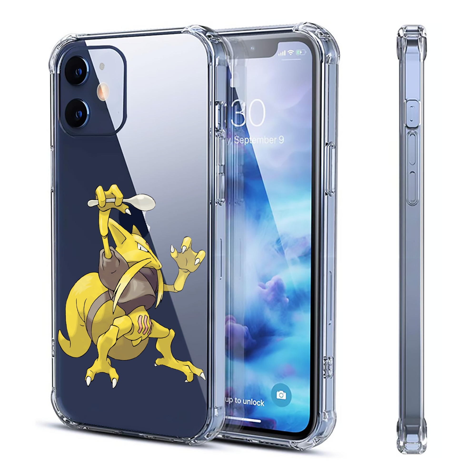 （画像用） ポケットモンスター Pokémon 【iPhone 12シリーズ対応】透明スマホケース（クリアソフトケース）